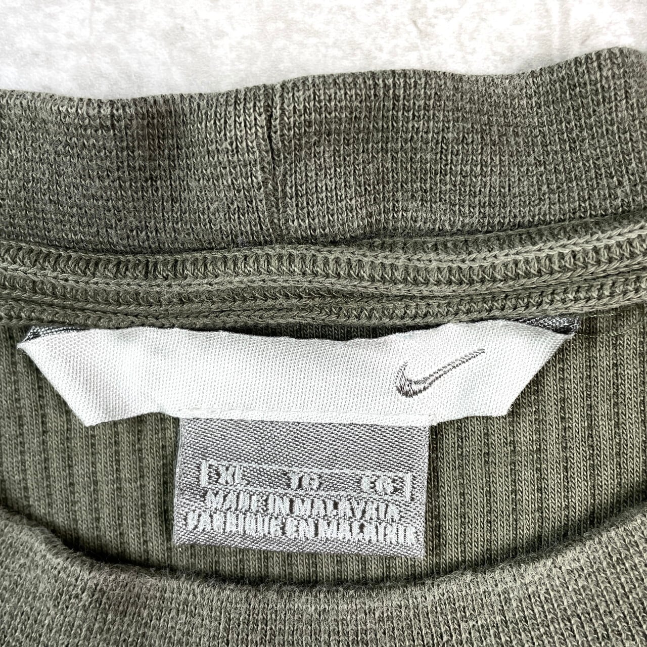 00s 90s Nike カーキ オリーブ スウェット XL 00s NIKE ワンポイント 