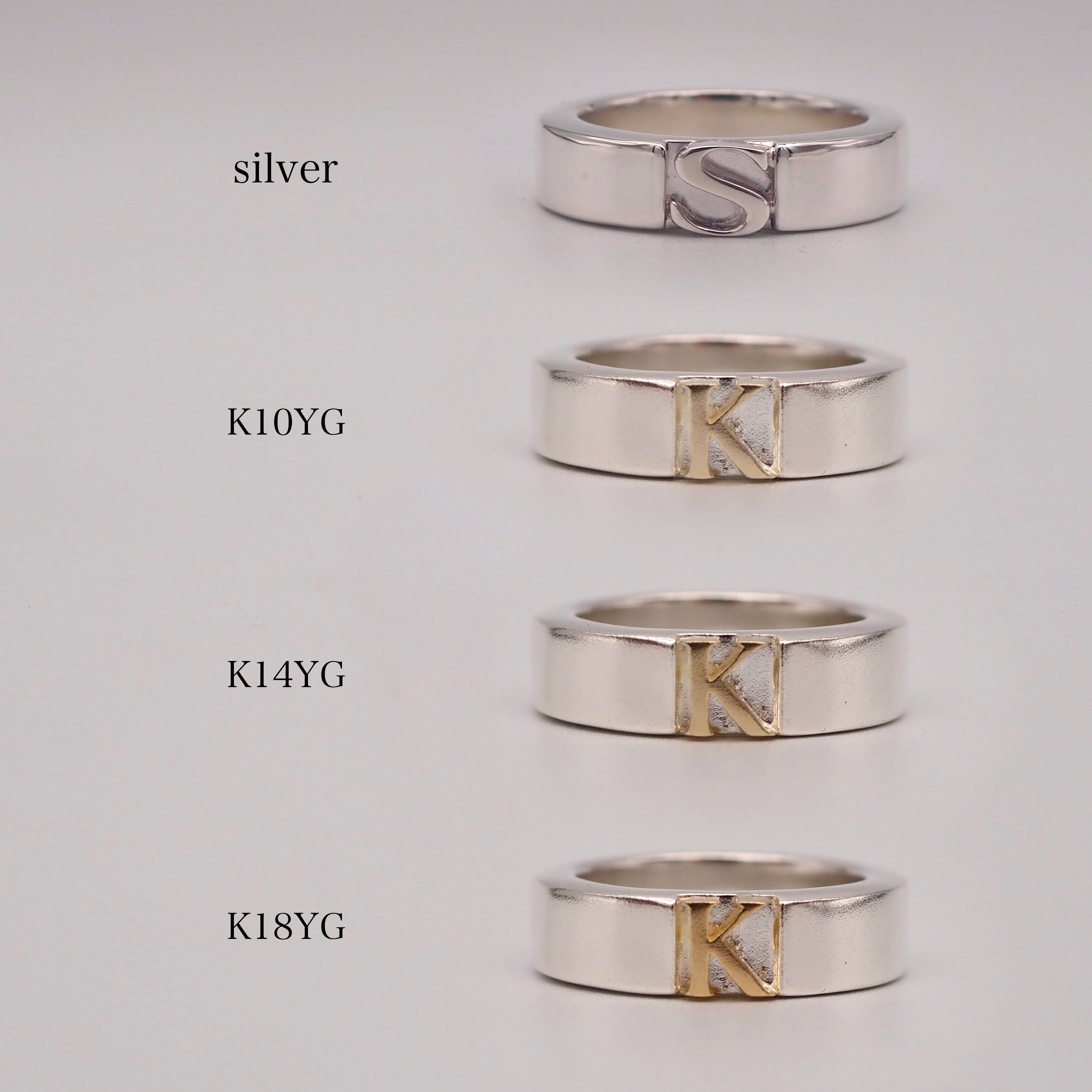 initial plain ring | nanagu