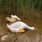 アヒル ガーデニング雑貨 ガーデニング 置物庭 動物 あひる 3点セット ガーデン 雑貨 オブジェ