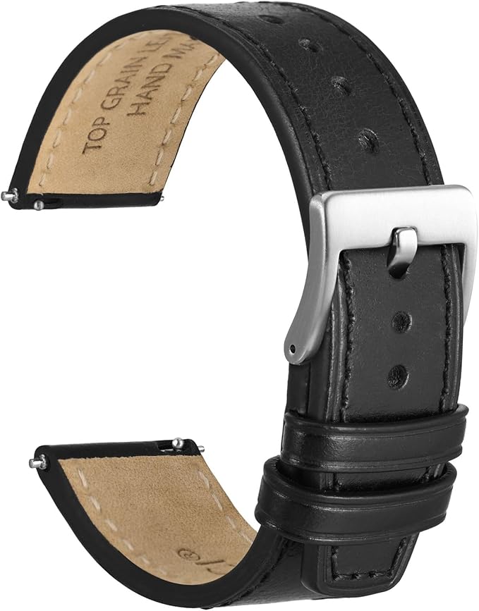 WOCCI] 時計ベルト 本革 交換用時計バンド トップグレインレザー替え