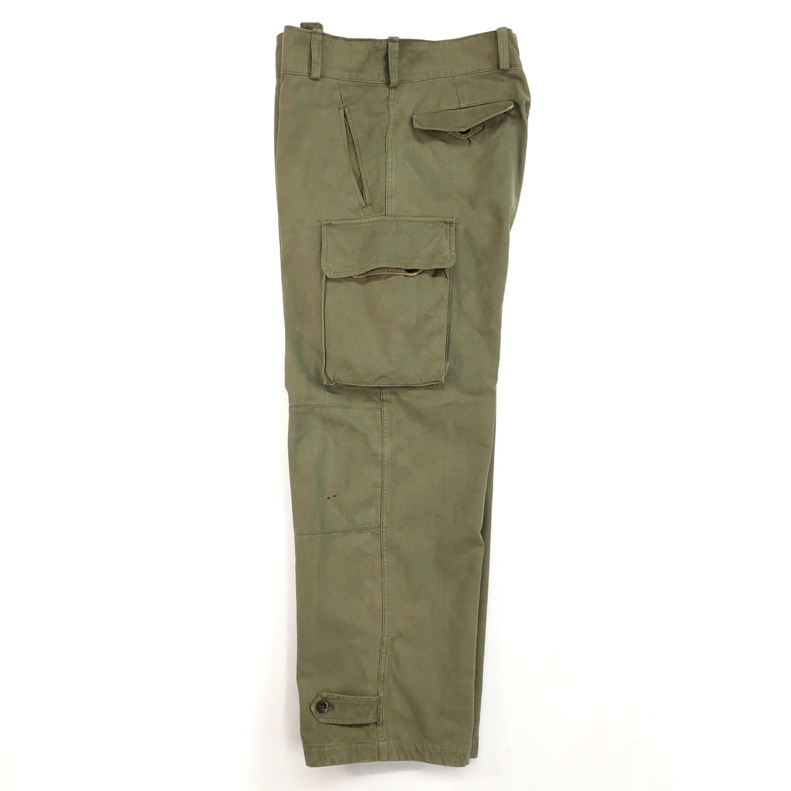 カーゴパンツ オリーブグリーン サイズ14 フランス軍　M-47 WAIPER.inc ワイパーインク フランス軍 M-47 カーゴパンツ 前期型