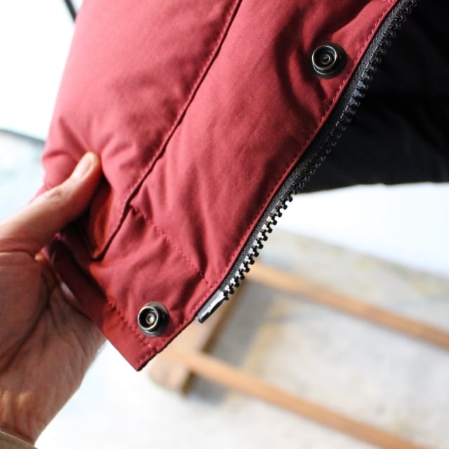 ZANTER JAPAN ダウンベスト DOWN VEST バーガンディ | C.COUNTLY