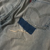 Levi's リーバイス 503BXX ビッグE 復刻 デニム W33/日本製/リペア/90s/vintage/赤耳/ジーンズ/ミッキー