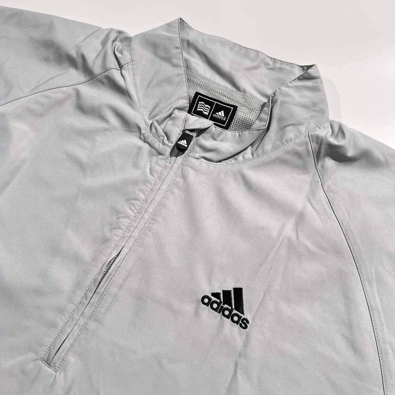 adidas GOLF アディダス ゴルフ 半袖 ウインドブレーカー ジャケット サイズ O/XG /グレー系/裏メッシュ