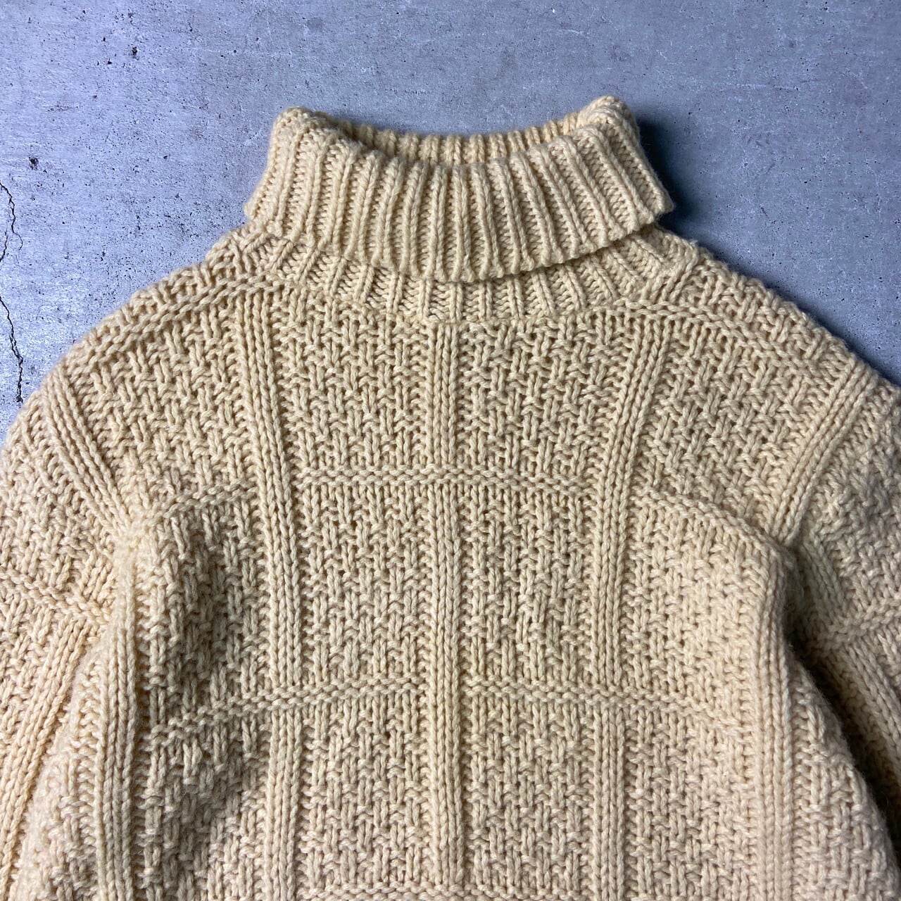 60年代 KoDEL タートルネック ウールニットセーター メンズM 古着 60s 
