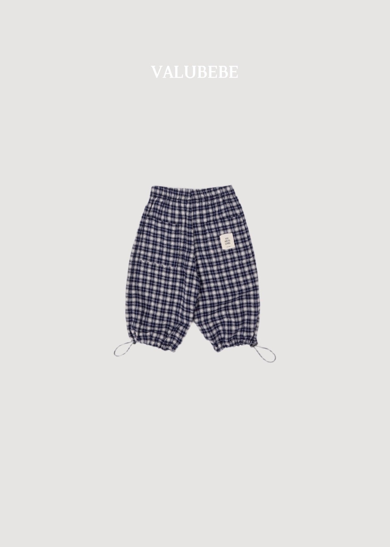 送料無料【予約】/ チェックチェックパンツ /valubebe