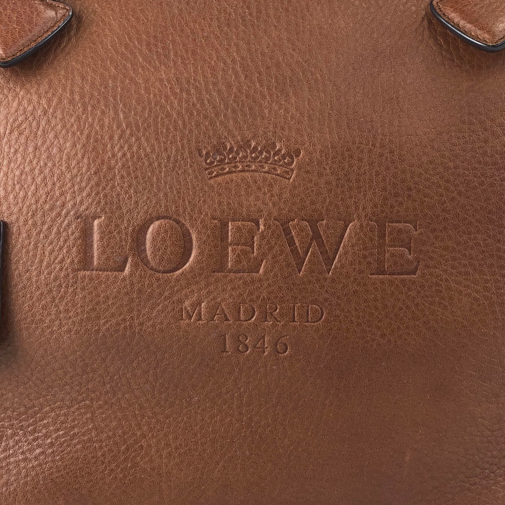 LOEWE ロエベ ヘリテージ トートバッグ ブラウン レザー vintage