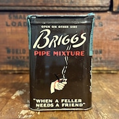 1930s–1950s ブリッグス パイプミクスチャー ヴィンテージ タバコ缶 BRIGGS PIPE MIXTURE Vintage Tobacco Tin T-754