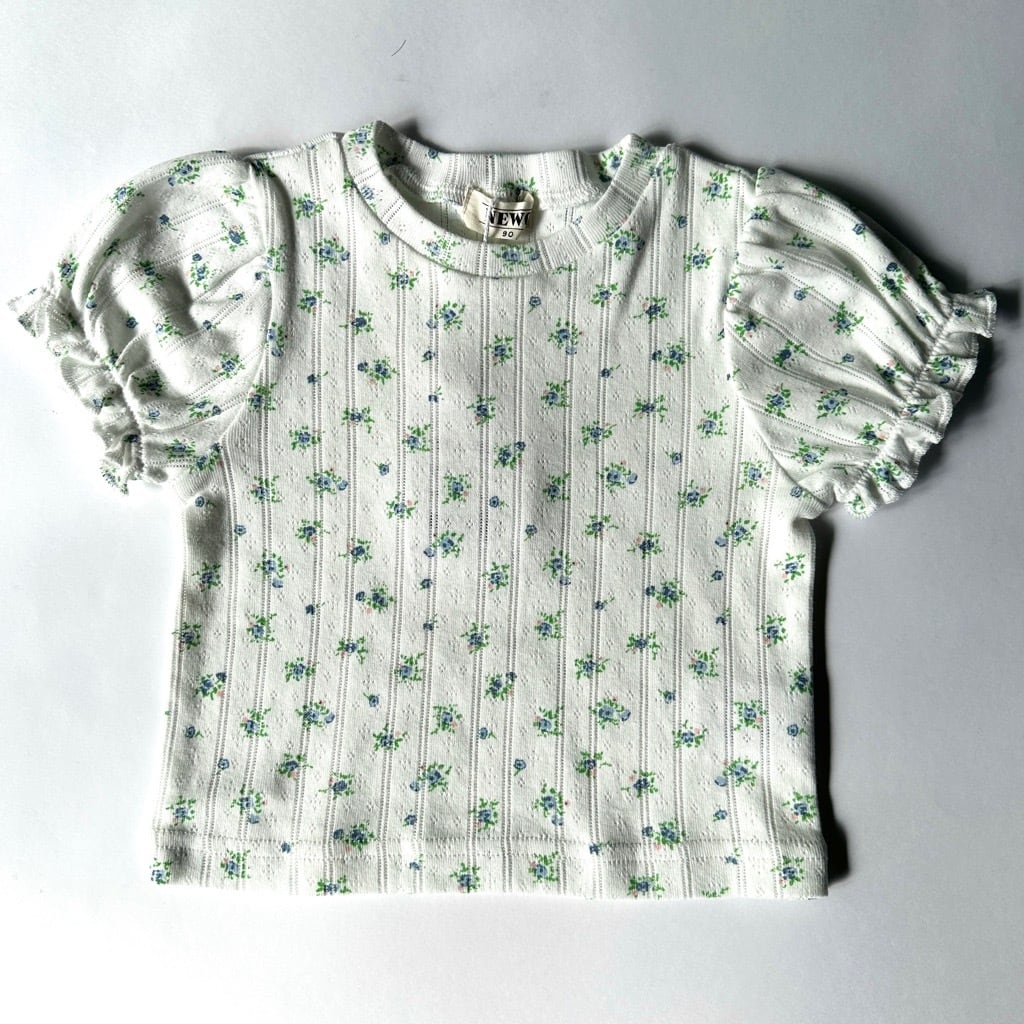 NeWo Flower P/S T-Shirt【130-140cm】White