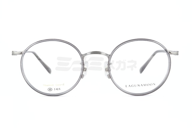 LAGUNAMOON メガネ LM-1050 Col.3 ラウンド セル巻き ラグナムーン 正規品-2枚目