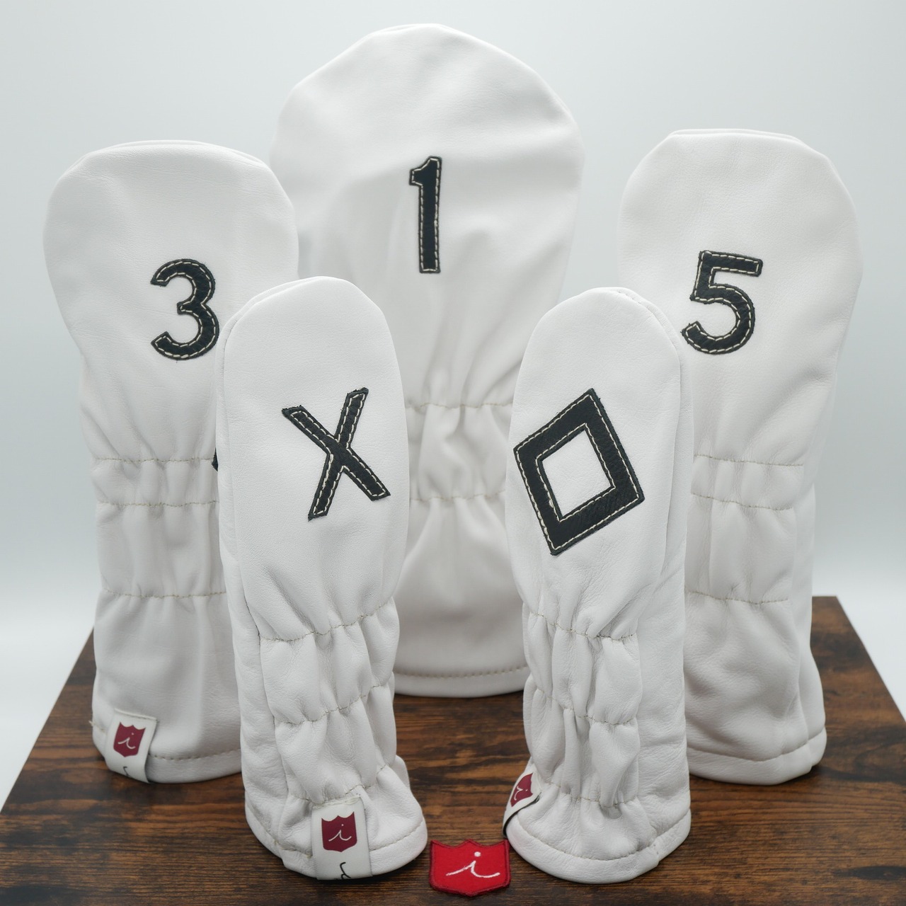 Iliac Golf Vintage 5 Wood Cover White x Black ｲﾘｱｯｸ ﾋﾞﾝﾃｰｼﾞ 