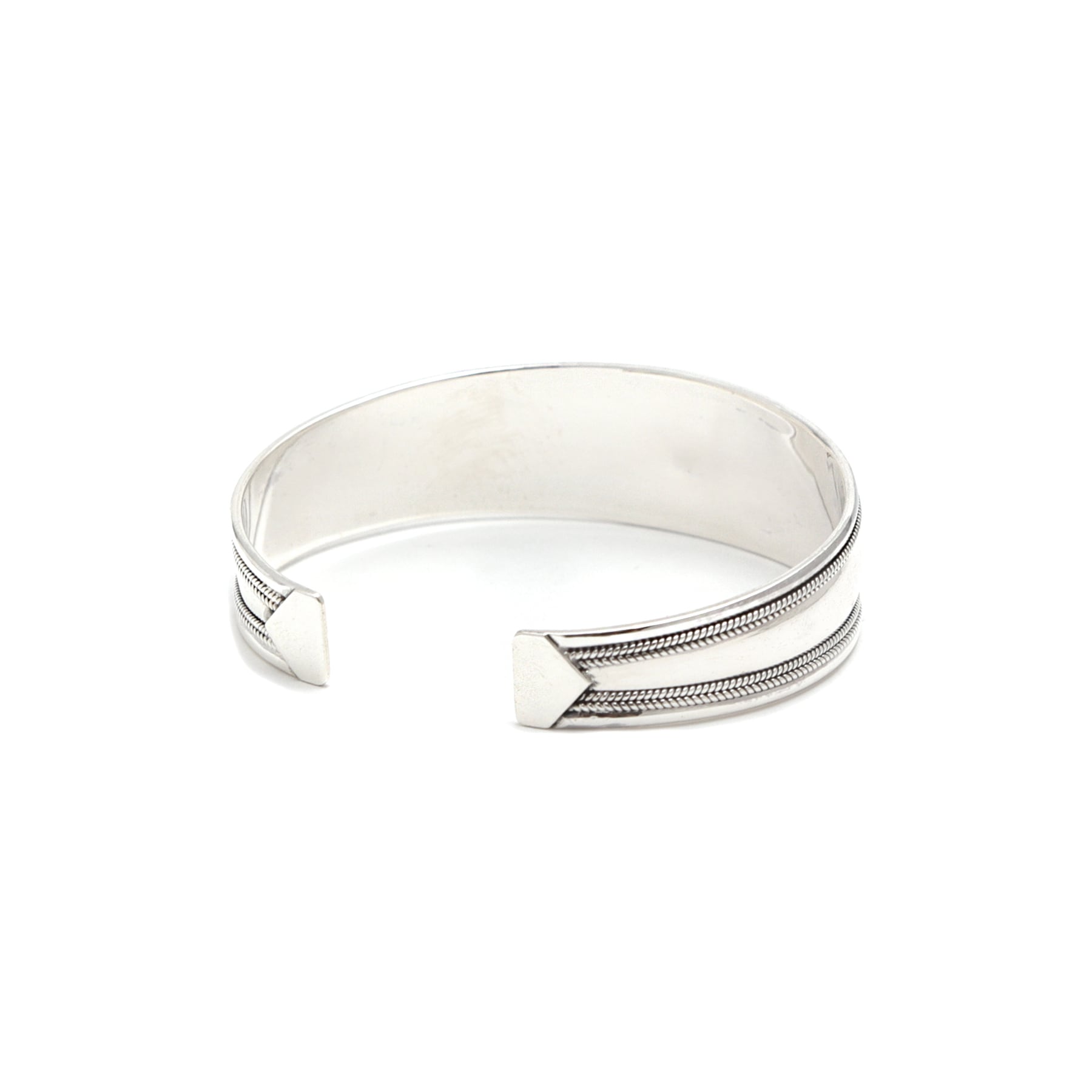 central bulge flat design bangle [kibuo] / Y2307KHB5203 | YArKA