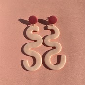 ポリマークレイピアス * サージカルステンレス