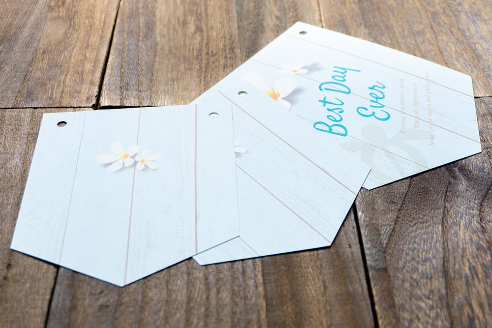 Resort3】ウェディングガーランド JUST MARRIED ☆名入れ可デザイン