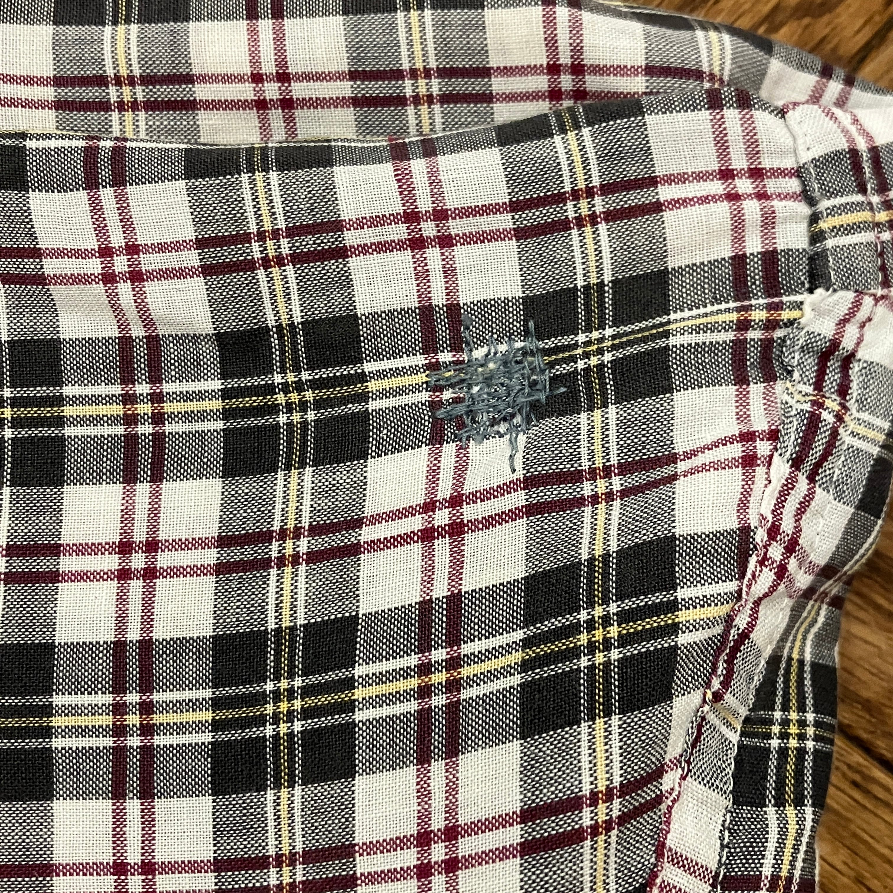 1960'S VINTAGE BLACK/YELLOW/RED CHECK S/S SHIRT | safarionline