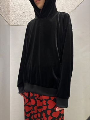 00's "massive" velours hoodie