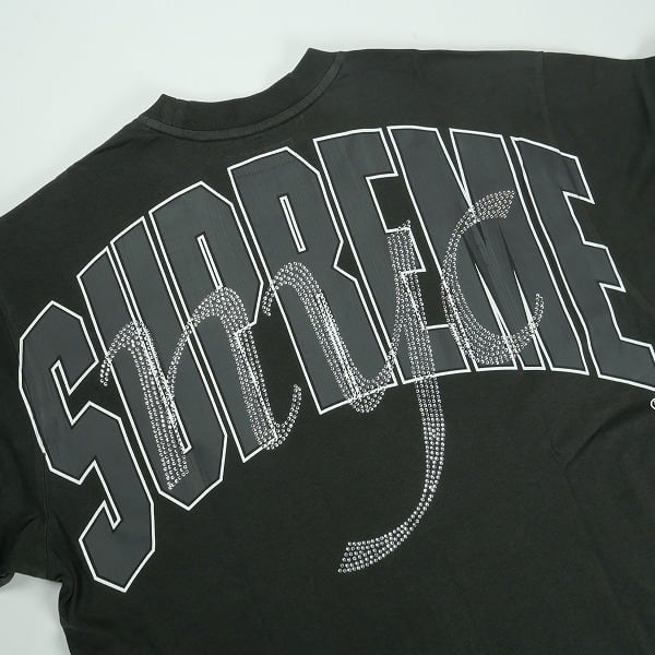 Size【M】 SUPREME シュプリーム 26SS Rhinestone Script S/S Top
