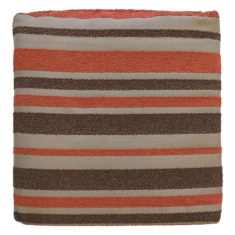 低反発シートクッション カバー付き 38×38×4cm シュニール ボーダー