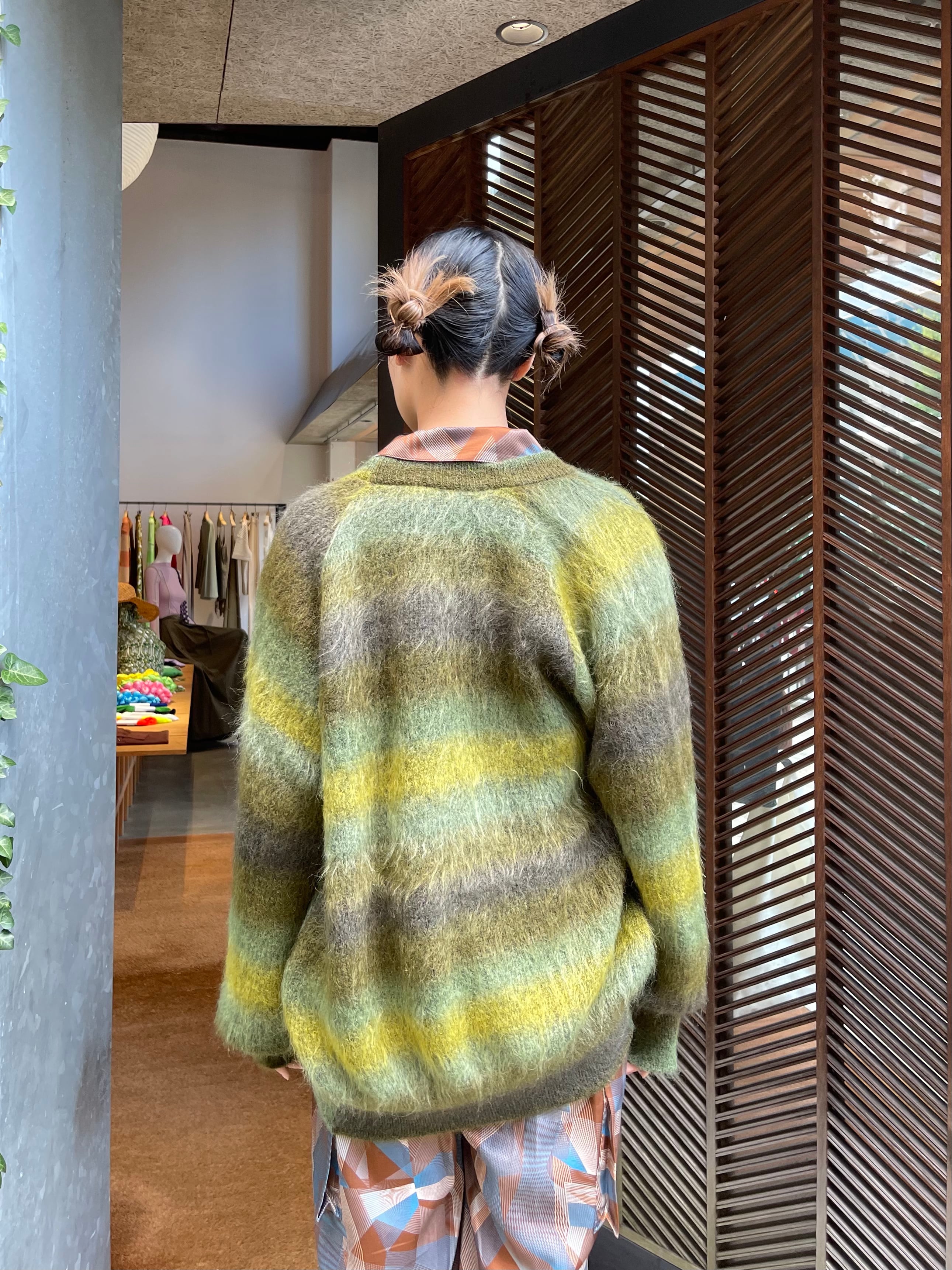 FUMIE TANAKA フミエタナカ / gradation mohair cardigan  