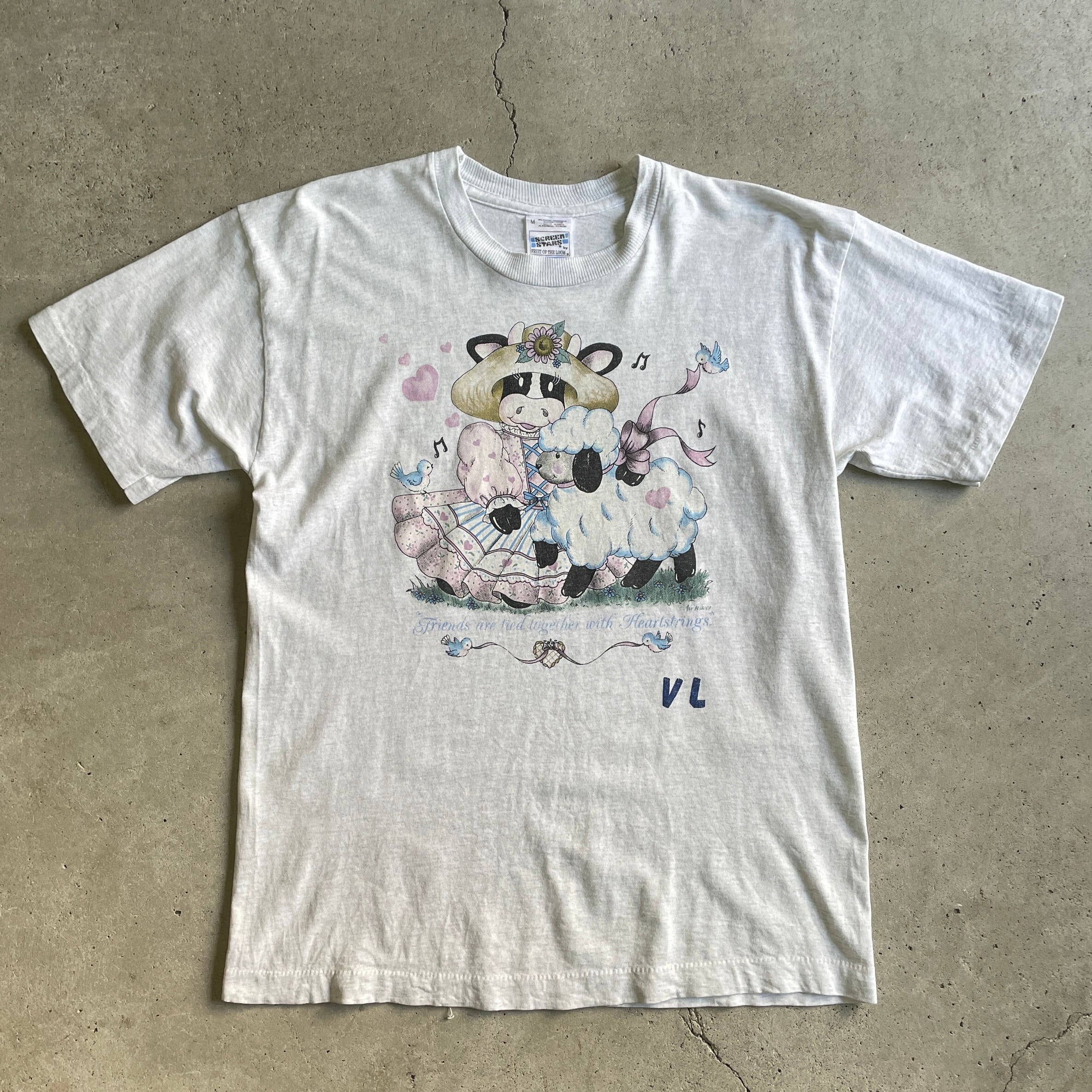 80s アイルランド製 ビンテージ◉ウォレスとグルミット プリントTシャツ