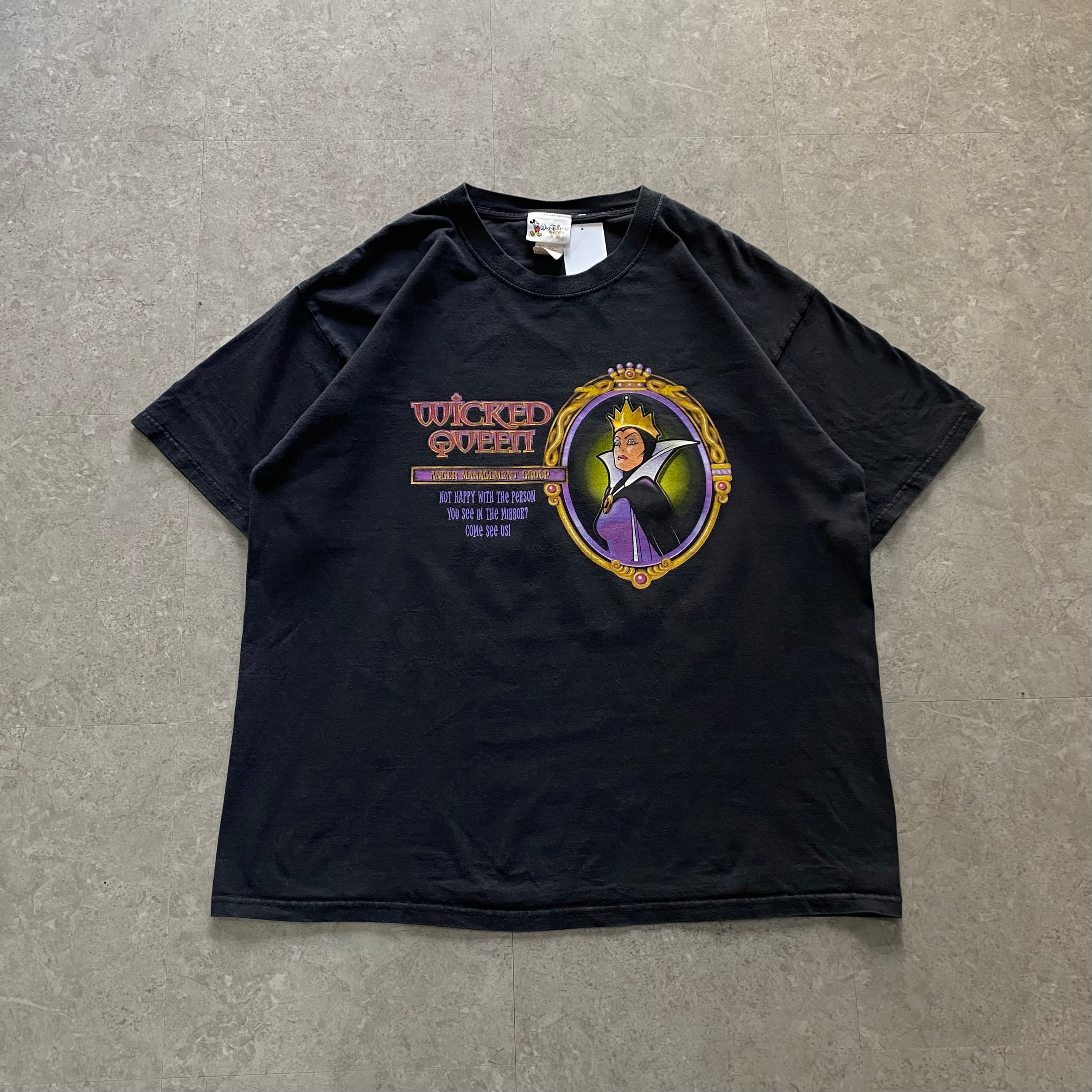 ディズニーヴィランシリーズ ウィキッド・クイーン Tシャツ　シングルステッチ 00s Disney Villains 