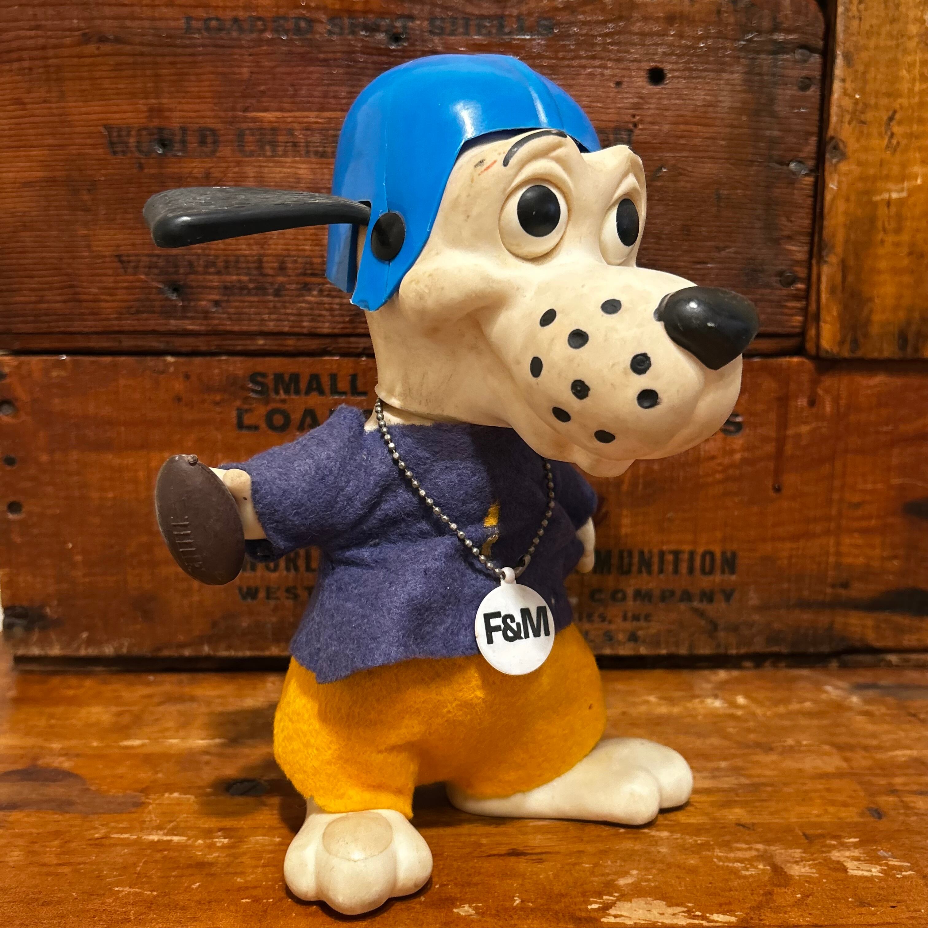 ロイデスドッグ・ノベルティバンク フットボール ドッグ ソフビ 貯金箱