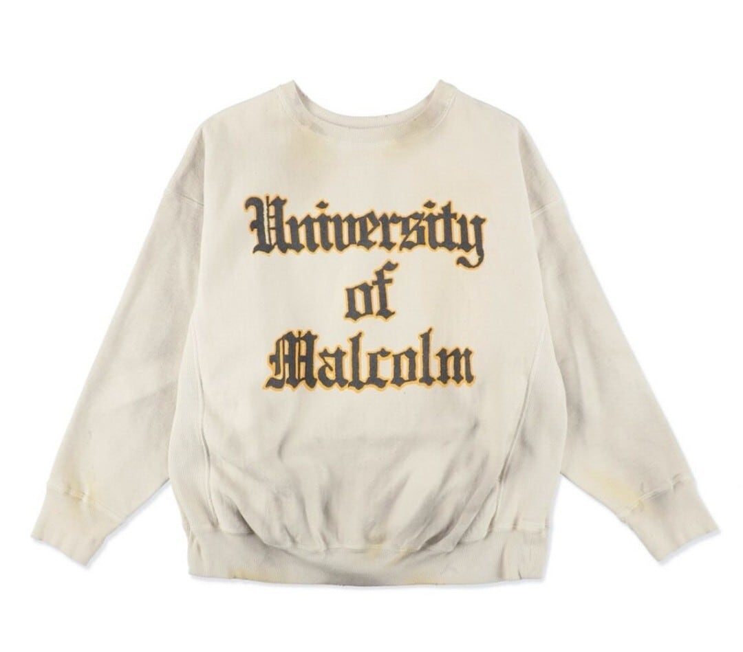 BOWWOW UNIV. MACLAREN LETTERING SWEATSHIRT AGED
