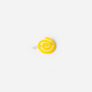 Chunks "Spiral Clip in Yellow" チャンクス ヘアクリップ ヘアピン