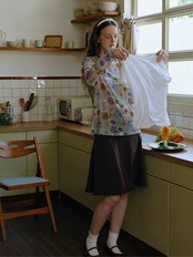 Aquarelle Floral Mellow Top F0833