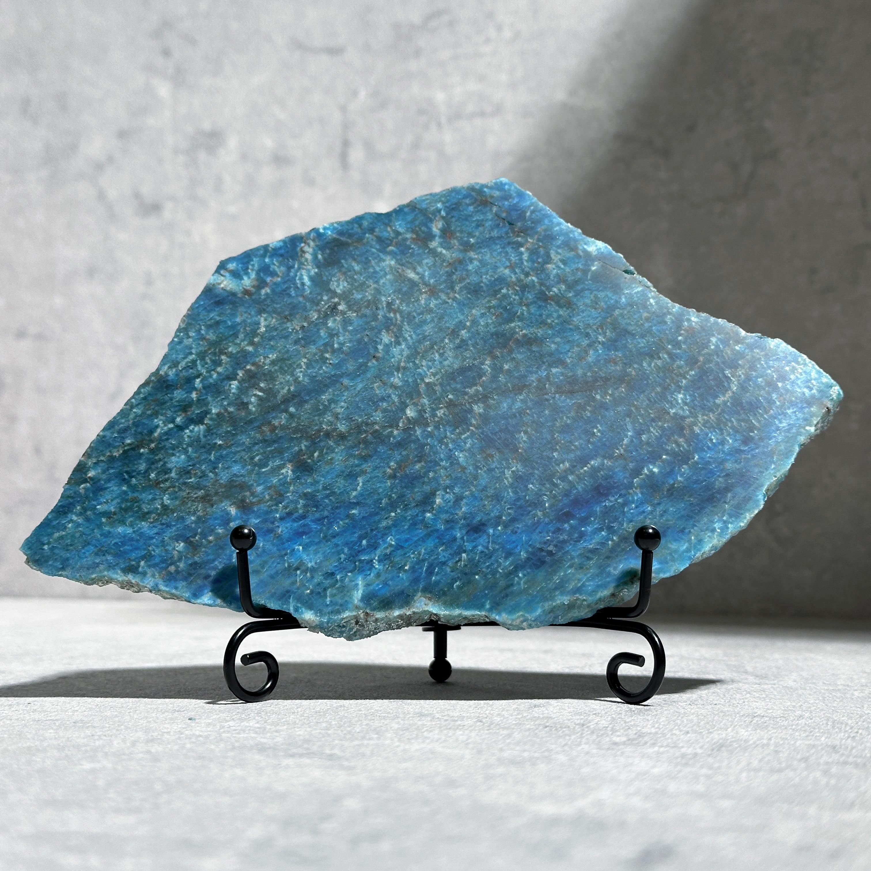 台座付き◎ブルーアパタイト スライス 02◇ Blue Apatite ◇ 天然石