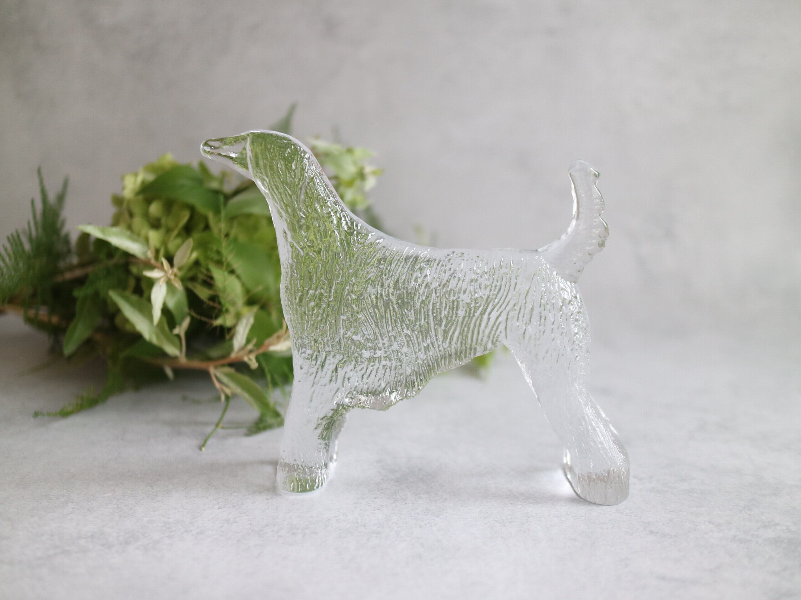 Kosta Boda / Kennel アフガンハウンド ガラスのオブジェ No.5389