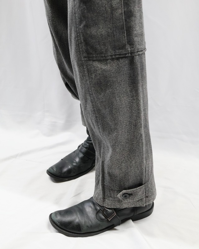 【Y's】hem shaped silhouette pants