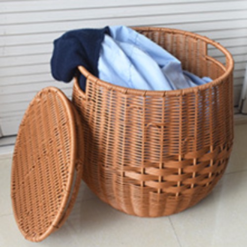 手編み バスケット ナチュラル 収納ボックス コンパクト 多機能 スツール イス チェア モダン 収納ケース インテリア