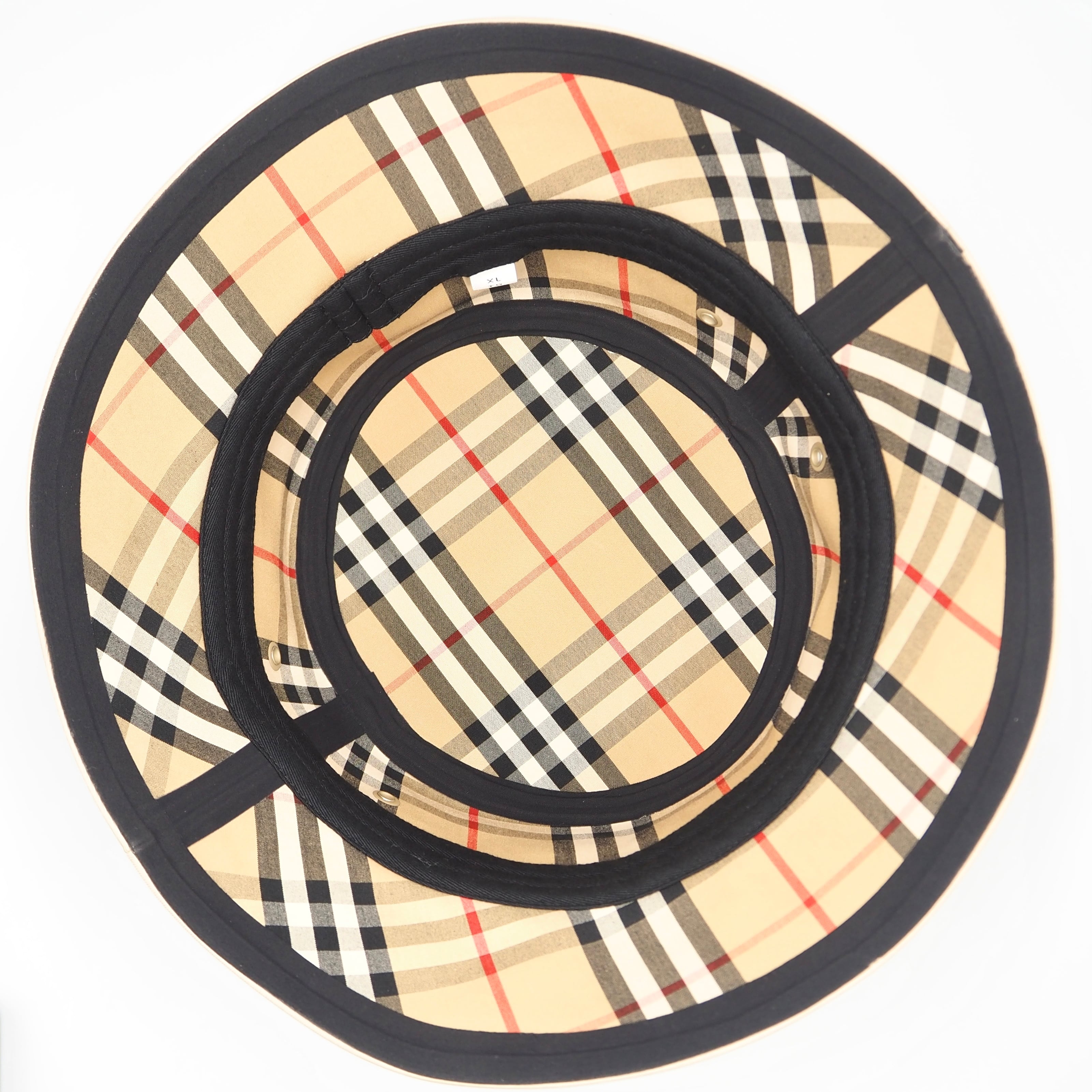 BURBERRY ロゴ バケットハット ノバチェック コットン バーバリー
