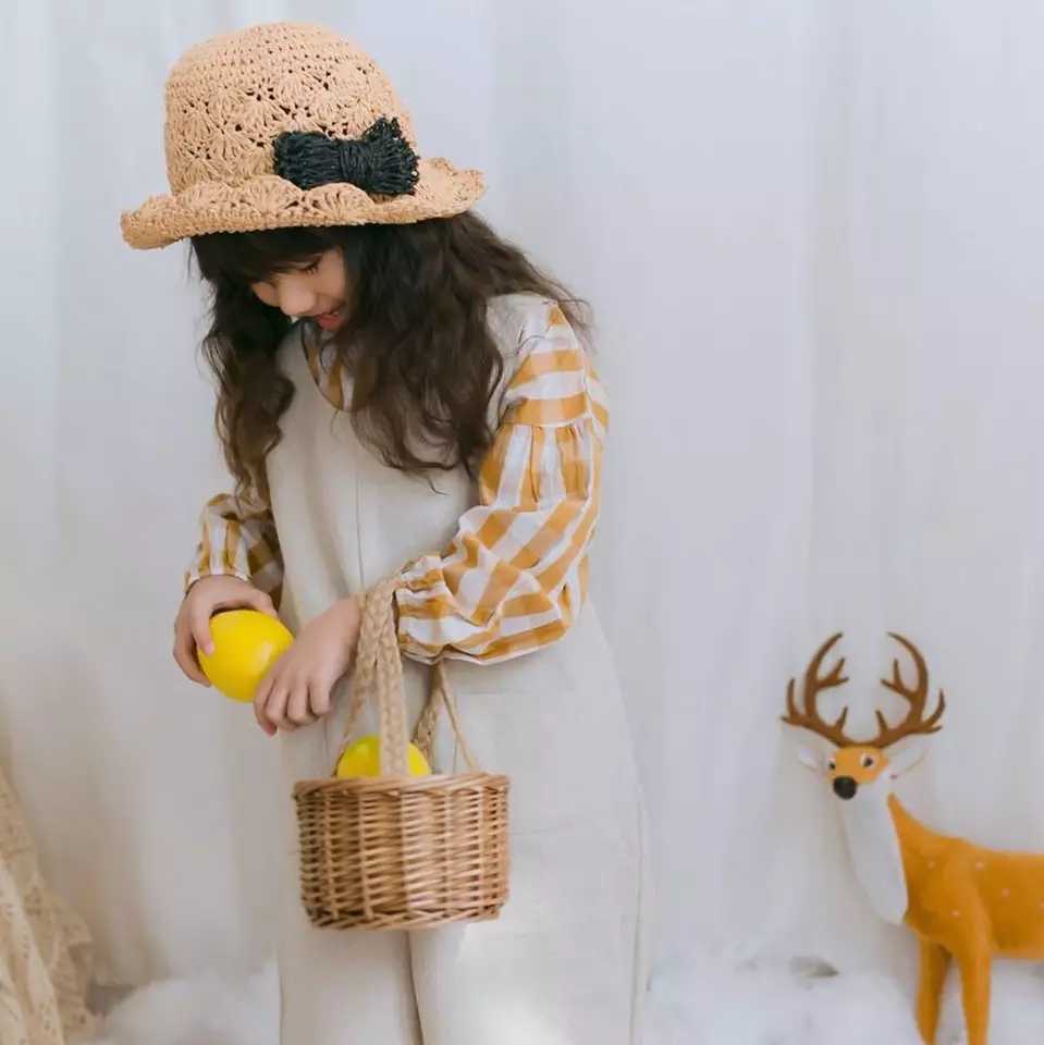 【BABY&KID&MOM】親子お揃い かごバッグ