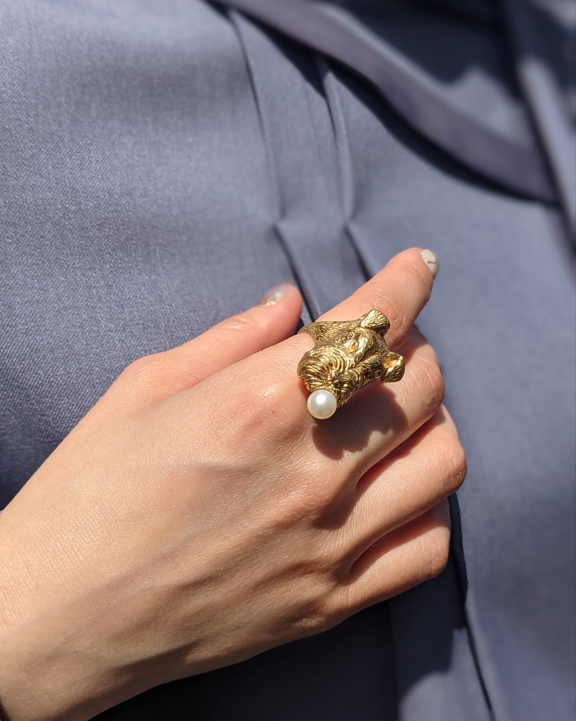 キュロヨン ジュエリー うさぎ リング 指輪 正規品 ゴールド