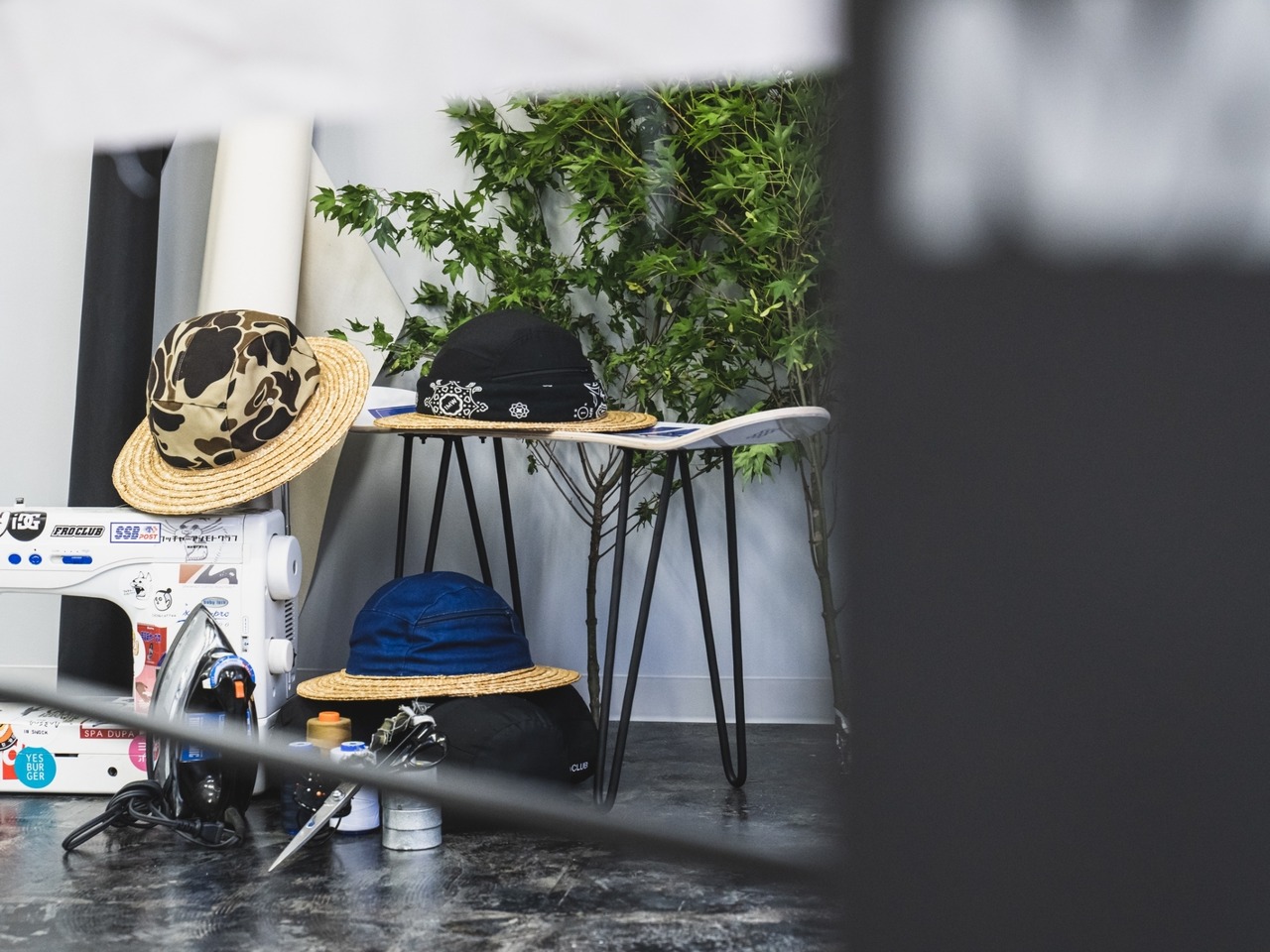 コラボ《 5panelカンカン帽子 》　石田製帽様