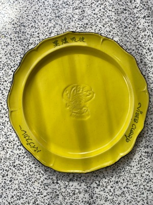 オリジナルカレー皿  倍豊寿 Yellow 2