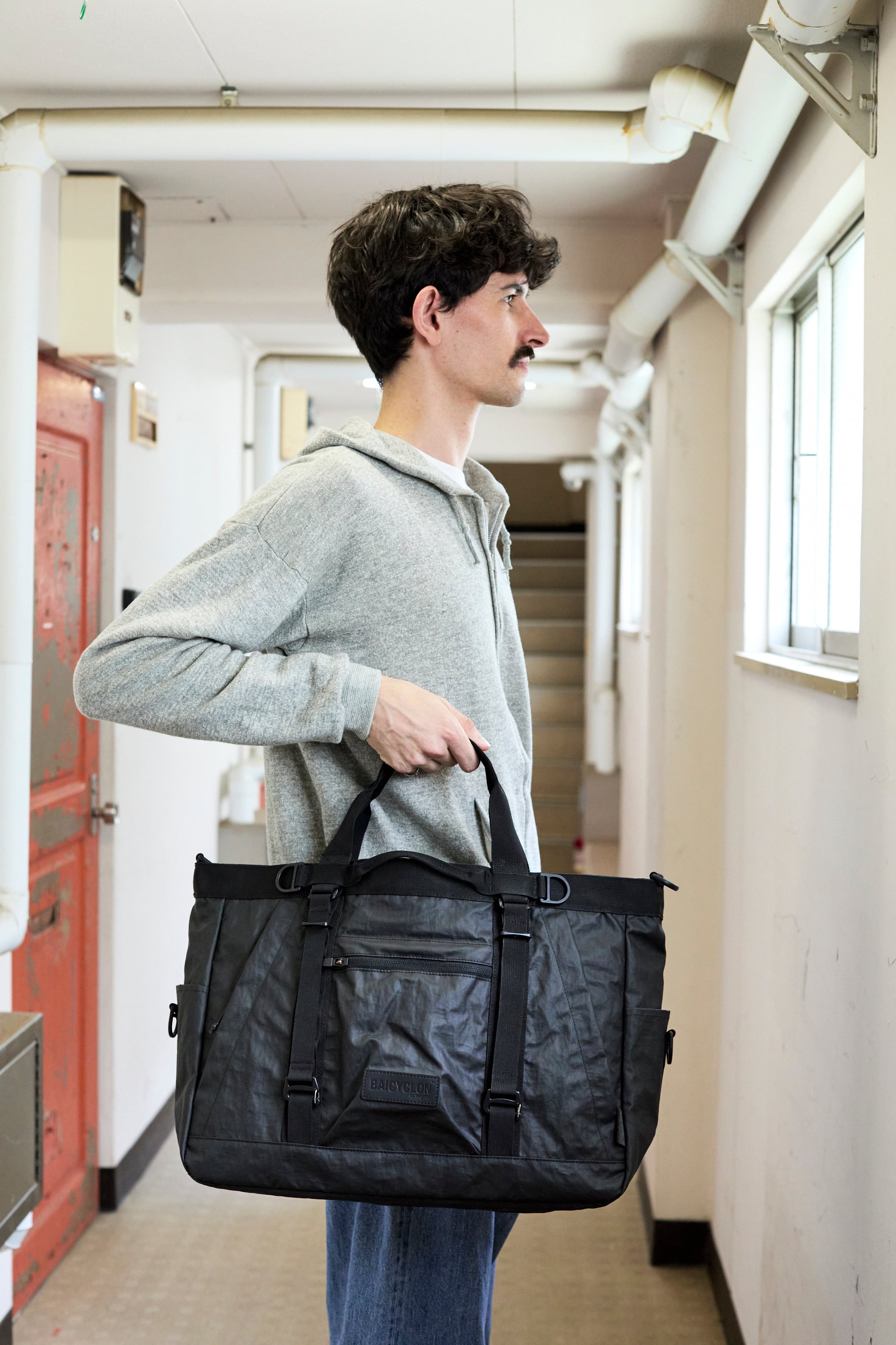 極美品 BAICYCLON 2WAYトート BCL-17 Ver.2 ブラック BAICYCLON by Bagjack（バイシクロン バイ バッグジャック） BAICYCLON