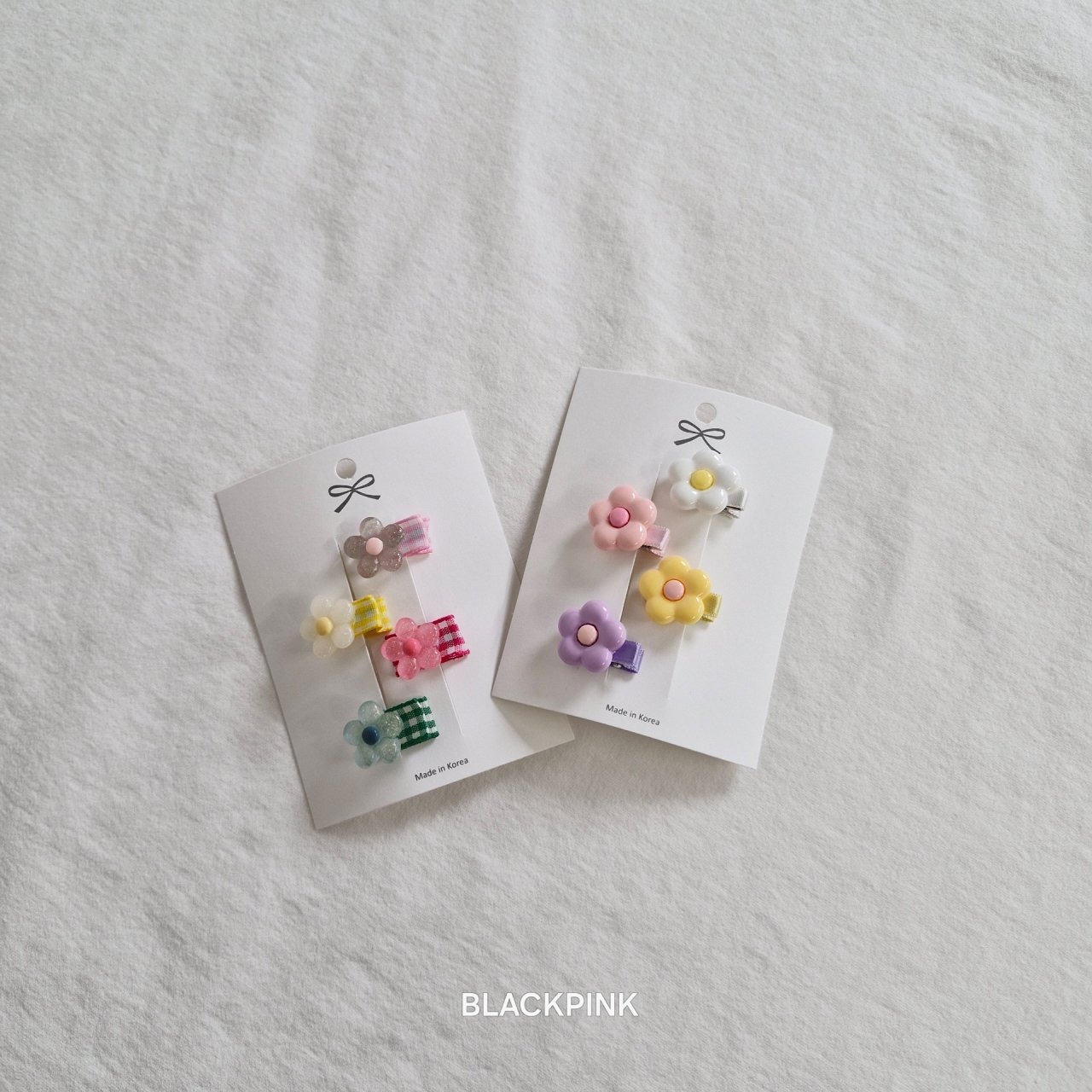 [BLACKPINK] Accessory) Mini Flower Hair Clip Set-up / [블랙핑크] 악세)미니꽃집게핀세트