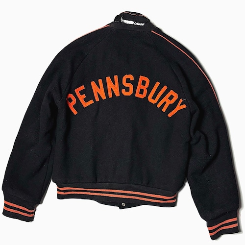 Vintage 50~60’s【Sportswear】"PENNSBURY" Grunge Stadium Jacket
