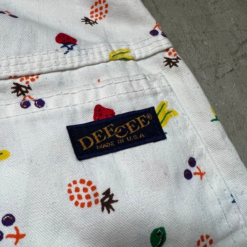 80's WASHINGTON DEE CEE プリントペインターパンツ フルーツ柄