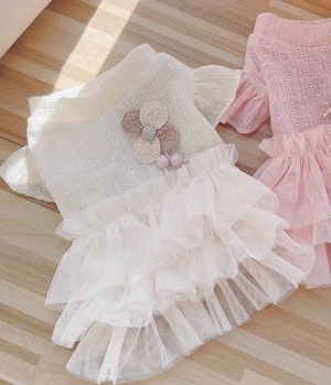 キャット 猫 ドッグ 犬 小型犬 室内着 ドレス ワンピース フレア フリル 袖付き ふりふり ひらひら デコ 3D 薄手 チュール かわいい きれいめ シンプル 上品 レトロ 個性的 エレガント ラブリー キュート フェアリー 都会的 クラシカル シンプル フレンチ シック 無地 春 夏 ロングシーズン サマーシーズン 春服 夏服 男の子 女の子 成猫 デート お出かけ パーティー イベント 公園 休日 ホテル カフェ ガーデン 散歩 室内 おうち 楽ちん 普段使い 清楚 インスタ映え