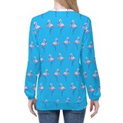 Women's Pull Over Sweatshirt Blue 4296