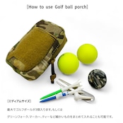 #MILITARY / モデル名:ミリタリー ゴルフボールポーチmidサイズ(カモフラ)