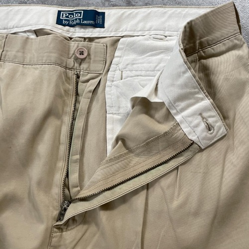 90s Polo by Ralph Lauren 34/34 ベージュチノパンツ 詳細写真8