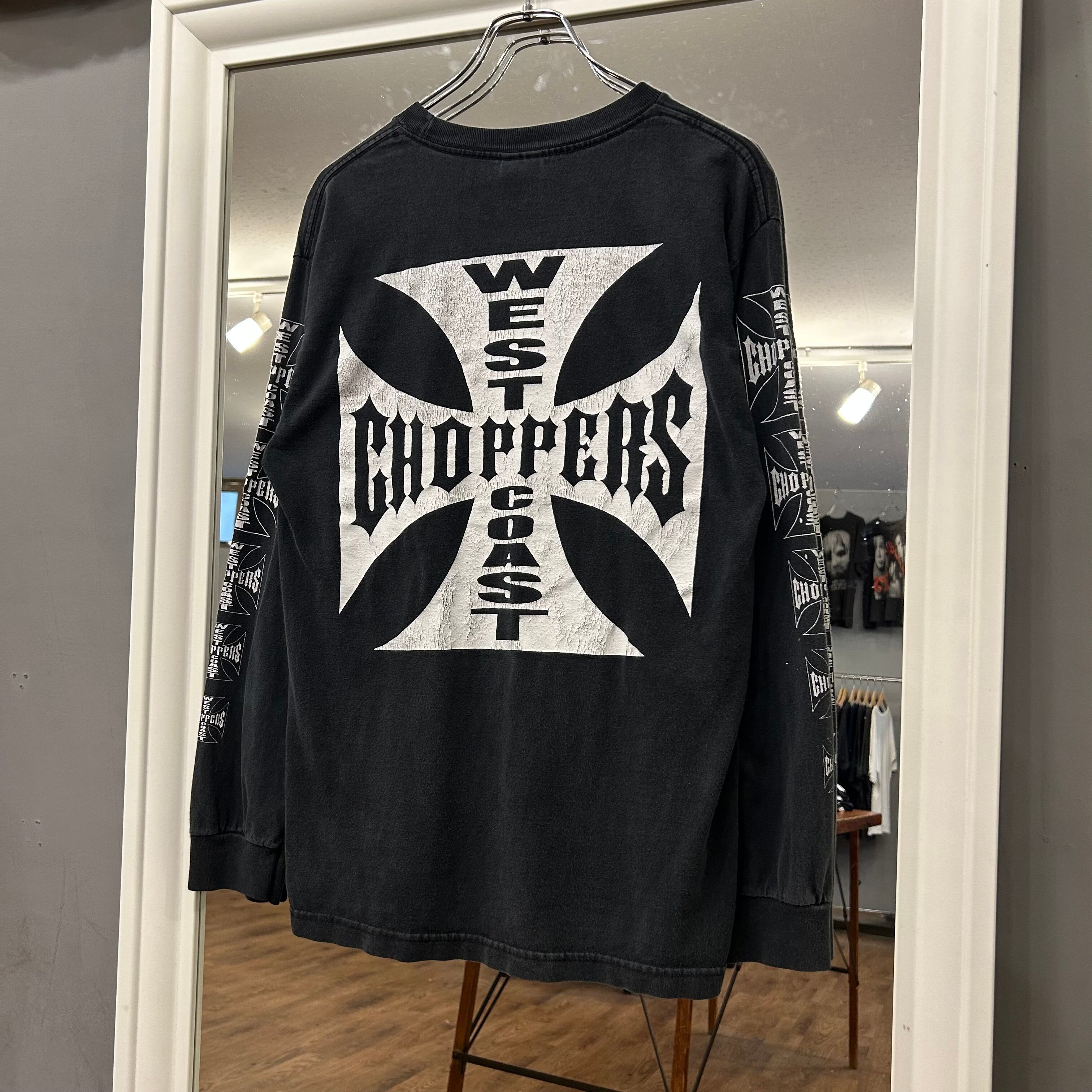 希少】 West Coast Choppers 2XL フレイムスカル ロンT WEST COAST