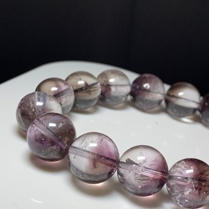 スモーキーアメジストエレスチャルブレスレット