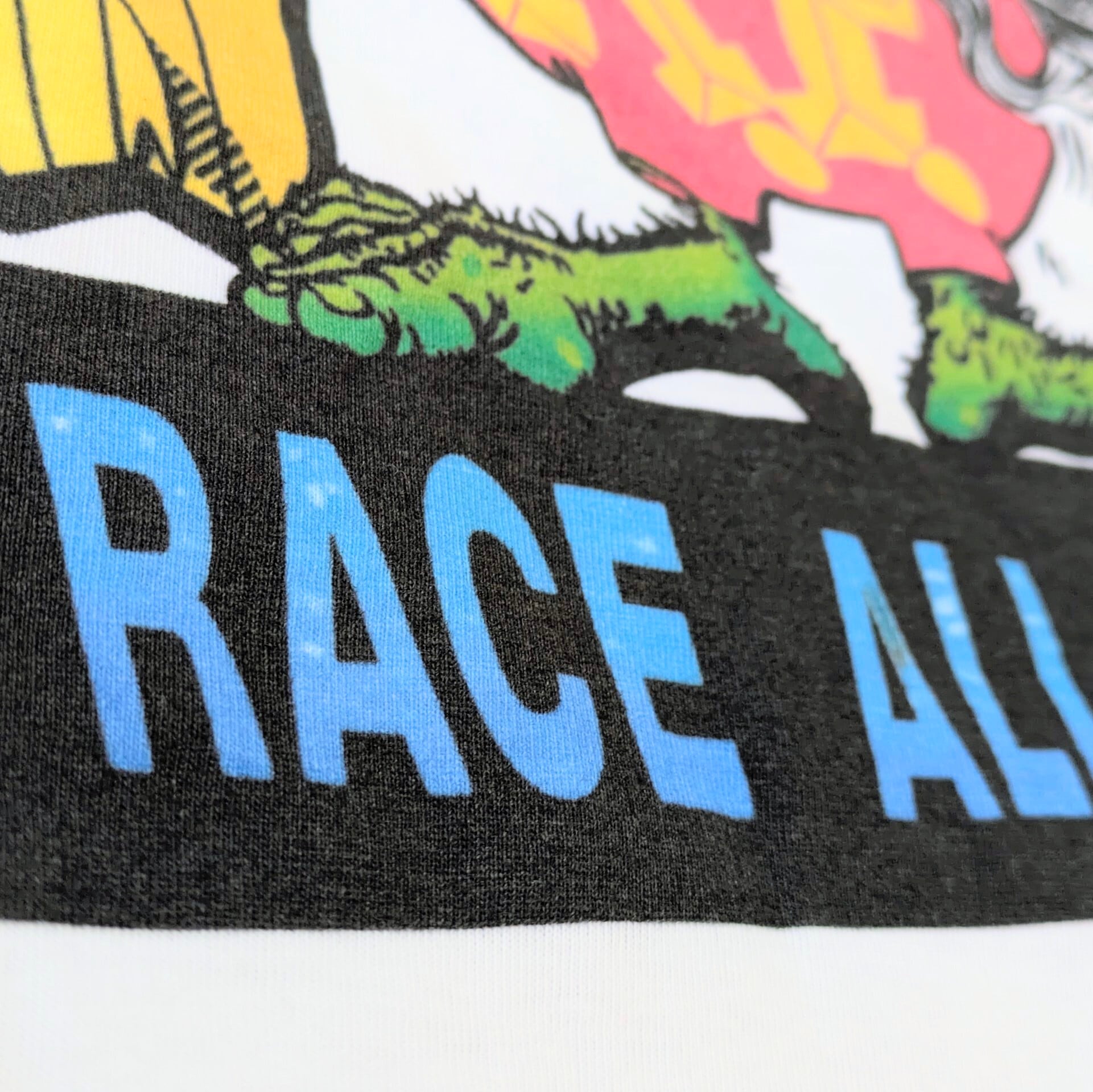 【 RATFINK( ラットフィンク ) 】『 RACE ALL NIGHT 』Tシャツ / WHITE〚アメリカン雑貨 アメトイ〛
