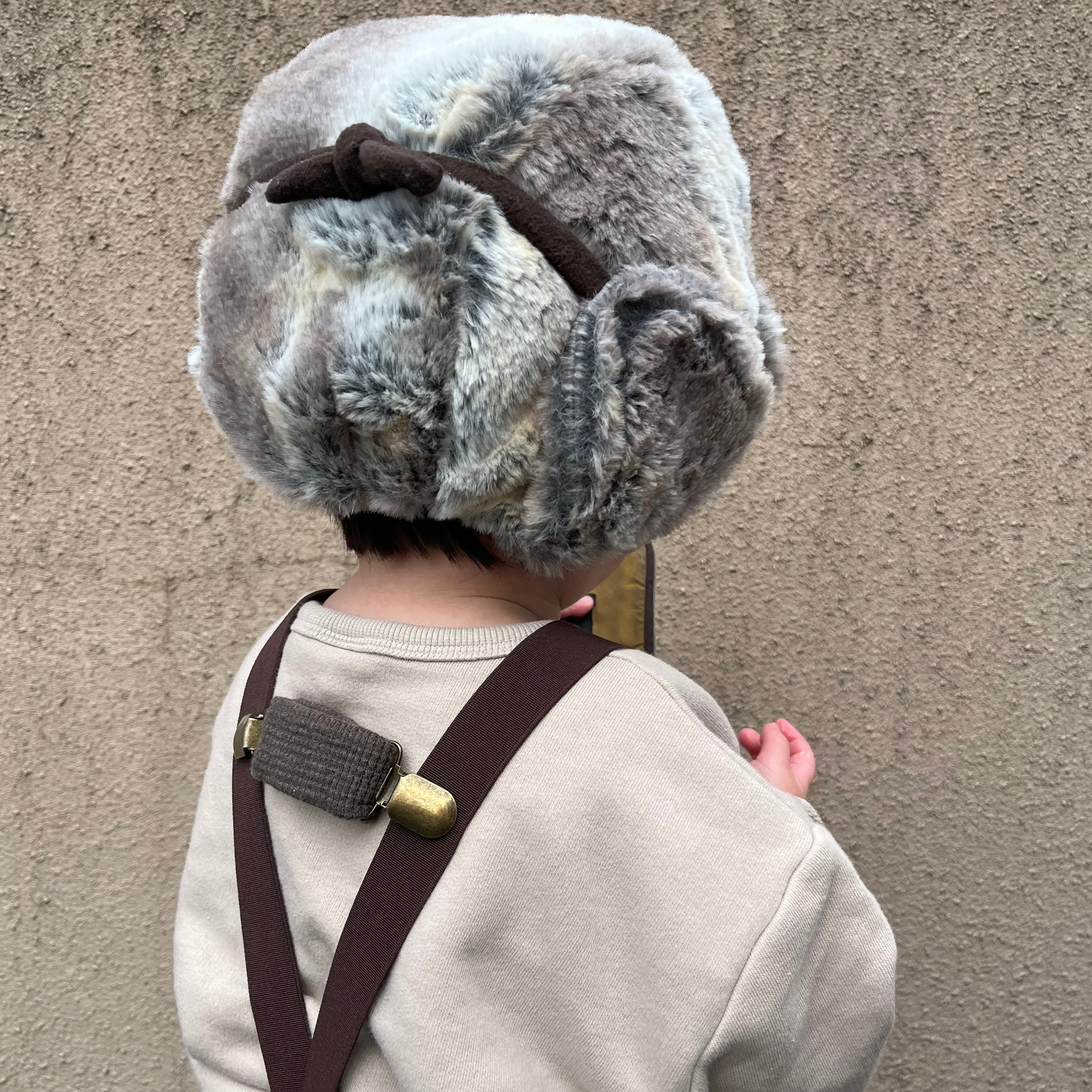 こども)ファーパイロットハット